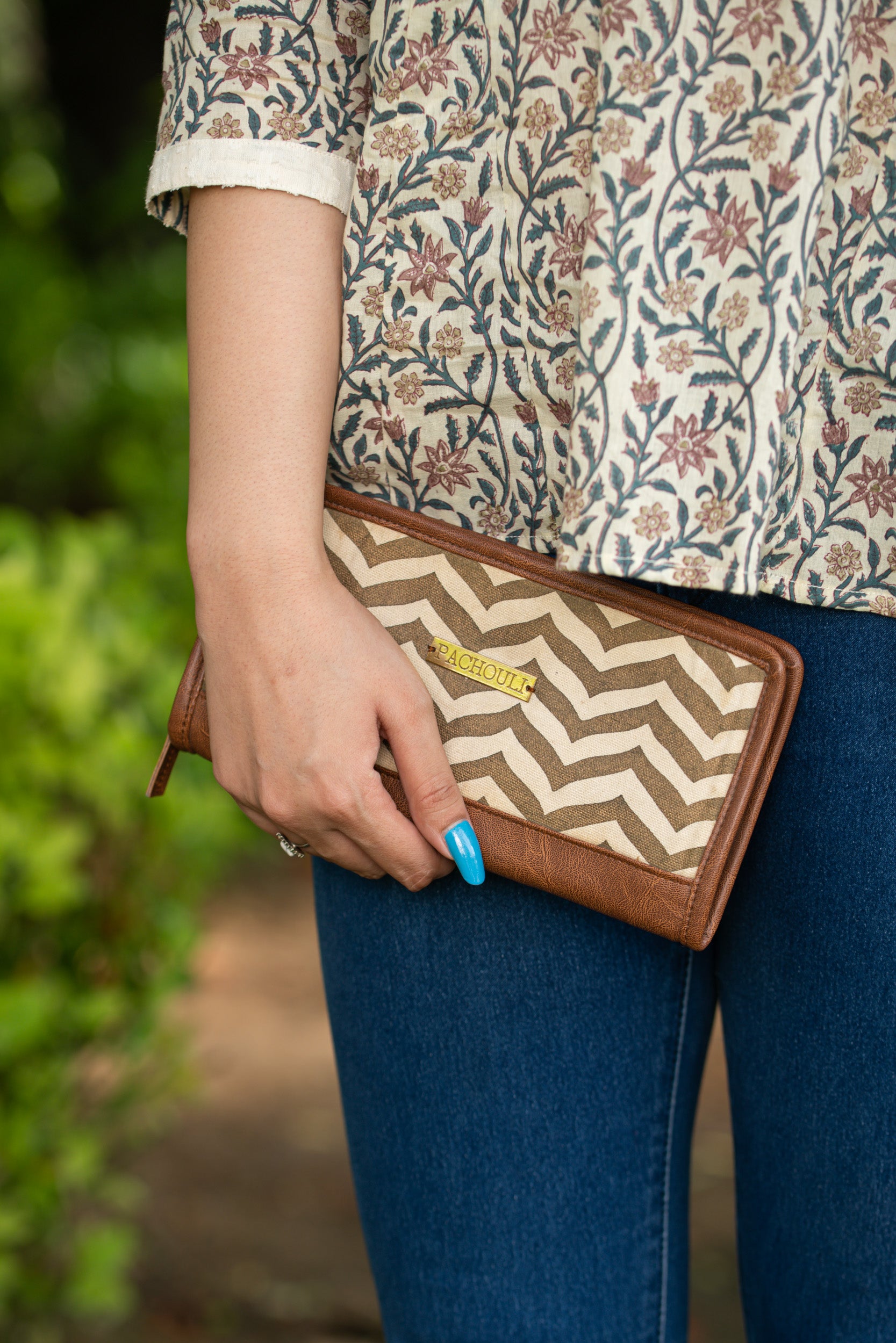 Cinched Waist Printed Bhopali Top