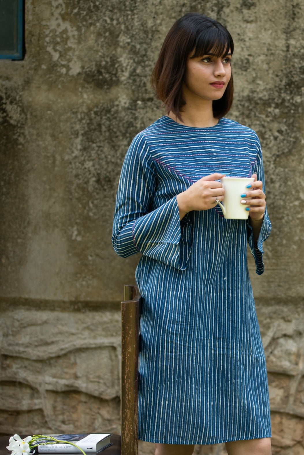Women Indigo Boyfriend Dress